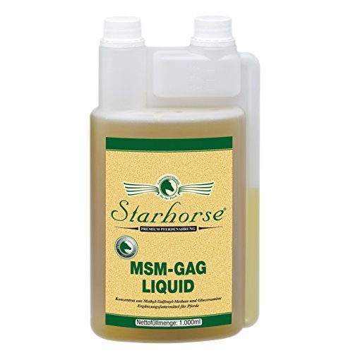 Starhorse MSM - GAG Liquid 1 L Dosierflasche für Pferde Glucosamin Bewegungsapparat