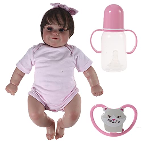 Realistische Baby Kleinkind Reborns Für 20-Zoll Baby Spielzeugpuppen Mit Geöffneten Augen Lächelndes Baby Geschenk Mit Blutgerinnseln Puppen Die Echt Aussehen Und Kleine Puppen Handgefertigtes