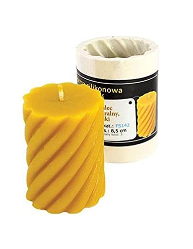 LYSON Kerzengießform Silikonform Niedrige Spiralwalze für Bienenenwachskerzen Aromatherapie Kerzen 3D Giessform zur Kerzenherstellung Bienenwachskerzen gießen Geschenkidee