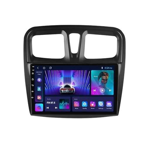 Android 11 Für Renault Logan 2014-2019 Autoradio 9 Zoll Touchscreen Mit GPS Navigation Bluetooth WiFi DSP RDS Mirror Link HiFi Lenkradsteuerung + Rückfahrkamera (Size : M150S - 4 Core 2+32G WiFi)