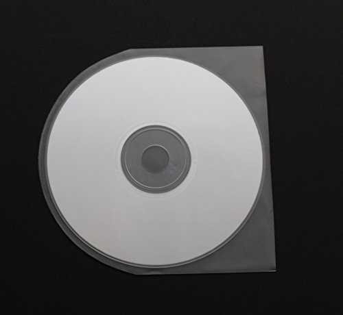 1000 St. original Japan CD/DVD/Blu-ray Schutzhüllen 125x125 mm halbrund