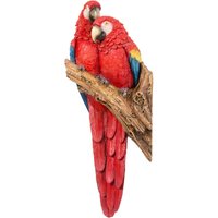 Deko-Figur Vogel Papagei 40 cm zur Wandmontage