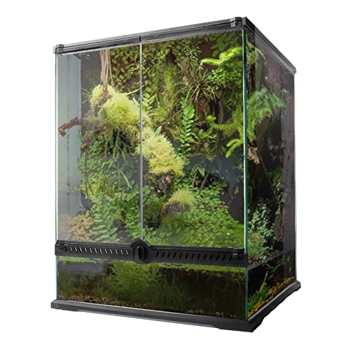 Reptilien Terrarium Glas Transparent Futterbox Aufzuchtbox Für Reptilien Und Amphibien Insekten Spinnenschildkröte Schlange (Size : 60 * 45 * 45 cm)