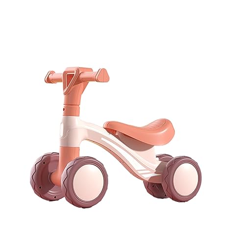 Laufradspielzeug - Weiches Kleinkinderfahrrad 4 Räder rund | Kleinkind-Aufsitzspielzeug für 1–6-jährige Jungen und Mädchen, Kleinkind-Kletterspielzeug für den Innenbereich Huaxingda