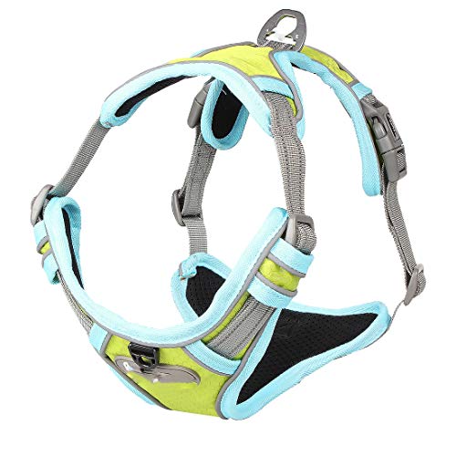 N / A Haustier-Hund Breath Kein Choke Harness Adjustable Reflective Weiche Weste Mesh-hundegeschirr Für Das Gehen Spiele