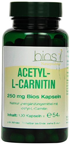 Bios Acetyl-L- Carnitin 250 mg, 100 Kapseln, 1er Pack (1 x 54 g)