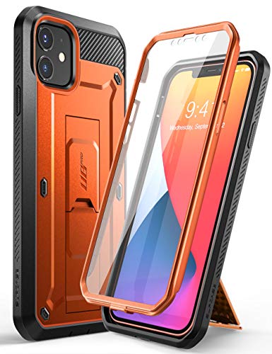 SUPCASE Outdoor Hülle für iPhone 12 Mini (5.4") Handyhülle 360 Grad Case Bumper Schutzhülle Cover [Unicorn Beetle Pro] mit Displayschutz 2020, Orange