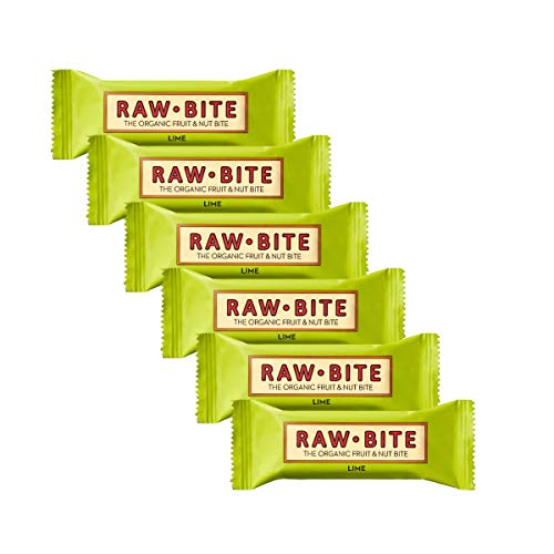 Raw Bite - Lime Riegel - Frucht-Nussriegel mit Limette, Ingwer und Chili, Größe:12 x 50 g