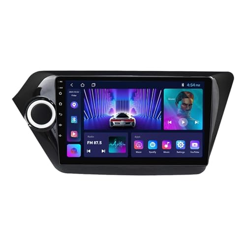 Android 12 Autoradio Für KIA Rio 2011-2015 9 Zoll Multimedia Touchscreen GPS Navigation Bluetooth 5.0 Lenkradsteuerung Mirror Link + Rückfahrkamera Unterstützt HiFi/WiFi/DSP/RDS (Size : M500S - 8 COR
