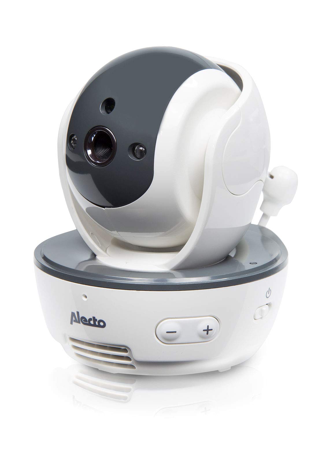 Alecto DVM-201 zusätzliche Babyphone Kamera für Alecto DVM-200 - Funk Babyphone mit steuerbarer Kamera - Indoor Babyfon mit Nachtsicht - Reichweite bis zu 300m - Weiß