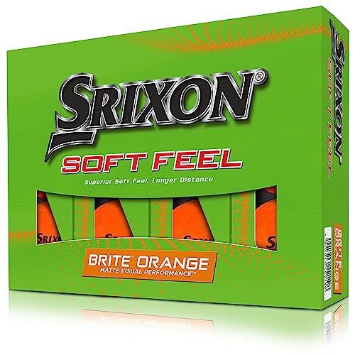 Srixon Soft Feel 13 Brite – Dutzend Golfbälle – Distanz und niedrige Kompression – Golf-Geschenke und Golf-Zubehör