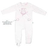 Pyjama Baby Extra Weich doppelte Dicke Rosa Kleine Star - Größe - 3 Monate (62 cm)