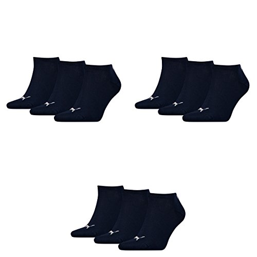 PUMA Herren Unisex Sneaker Plain 3P Socken, Navy, 35-38 (3er Pack)