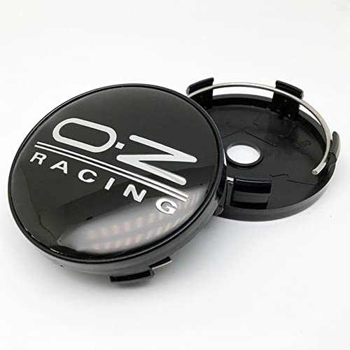 4 Stück Nabendeckel Radnabendeckel für OZ Racing 60mm, Radnabenkappen Radnabenabdeckung Wasserdicht Staubdicht Felgendeckel mit Logo,A-60mm