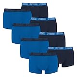 PUMA Herren Shortboxer Unterhosen Trunks 100000884 8er Pack, Wäschegröße:M, Artikel:-003 True Blue
