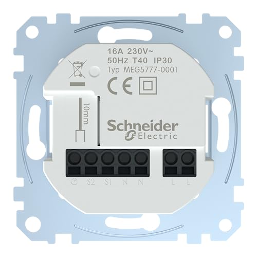 Schneider Electric Merten MEG5777-0001 Connected Raumtemperaturregler-Einsatz, Unterputzeinsatz,16A, Zigbee, Smart Home
