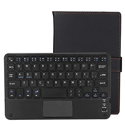 Oumij1 Bluetooth Touchpad Tastatur - Tragbare Tablet Tastatur - 100 Stunden Betrieb - Mit Schutzhülle - Für 7/8 Zoll Tablet PC - für Android/iOS/Windows