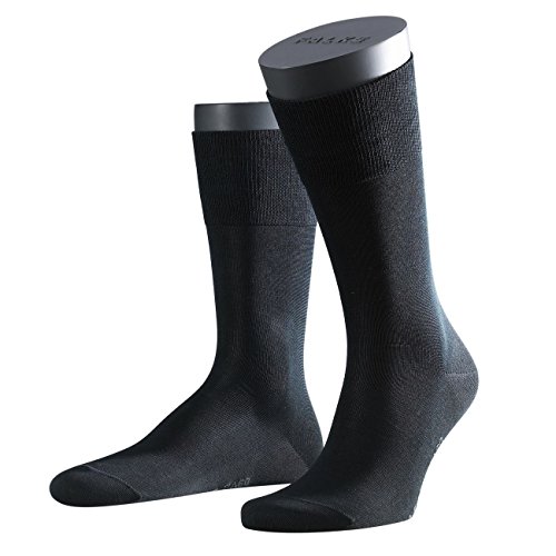 FALKE Herren Socken Tiago, 95% Baumwolle, 1 Paar, Schwarz (Black 3000), Größe: 39-40