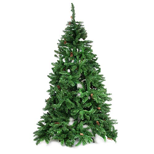Weihnachtsbaum "Claudia", Höhe 150 cm, Inklusive Tannenzapfen, 464 Zweige, 100 x 100 x 150 cm