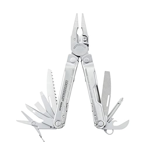 LEATHERMAN - Rebar Knifeless, kompaktes Multi-Tool mit 16 wichtigen Werkzeugen, ohne Messerklinge, mit Nylon Holster
