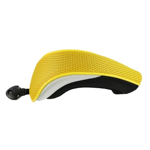 Golfschläger-Schlägerkopfhüllen aus Eisen, Hybrid Utility Headcover, Ersatz-Schutzhülle mit austauschbarem Nummernschild-Set, passend for alle Marken (Color : Yellow)