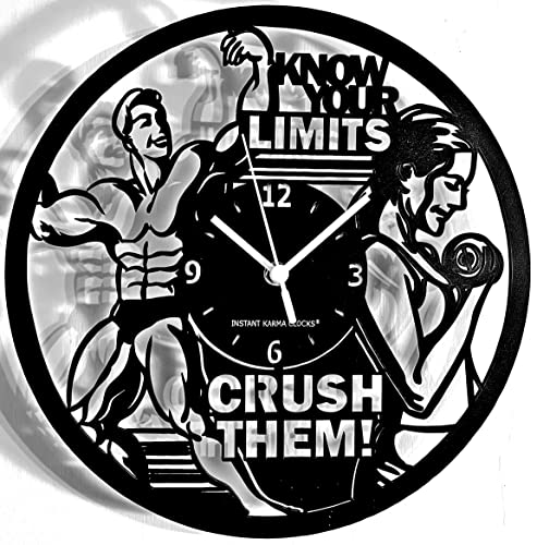 Instant Karma Clocks Wanduhr Gym Fitness Fitness Gym Kultur