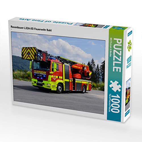 CALVENDO Puzzle Rosenbauer L32A-XS Feuerwehr Suhl 1000 Teile Lege-Größe 64 x 48 cm Foto-Puzzle Bild von MH Photoart & Medien