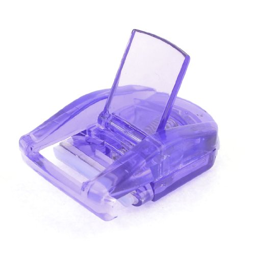 FURLOU Mini-Wimpernzange aus transparentem, violettem Kunststoff, kosmetisches Make-up-Werkzeug (Modell: 05e f78 4ee 67f 100) Wimpernzange
