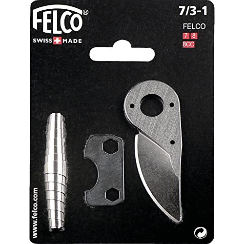 FELCO Ersatzteilsatz Nummer 7/3-1 mit Klinge/Werkzeug/Feder, Silber, 35 x 15 x 5 cm, 35x15x5 cm