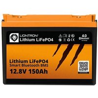 LIONTRON LiFePO4 12V 150Ah Lithium Batterie mit Smart Bluetooth BMS - Versorgungsbatterie für Wohnmobil, Boot, Camping oder Solar