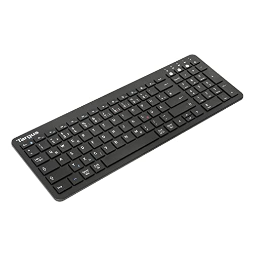 Targus AKB863DE Antimikrobielle Bluetooth-Universal-Tastatur in mittlerer Größe (Deutsche)