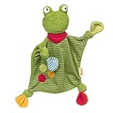 SIGIKID 39496 Schnuffeltuch Frosch Green Mädchen und Jungen Babyspielzeug empfohlen ab Geburt grün