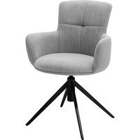 MCA furniture Esszimmerstuhl Mecana, (Set), 2 St., 2er Set im Materialmix, Stuhl 360° drehbar mit Nivellierung, belastbar bis 120 kg