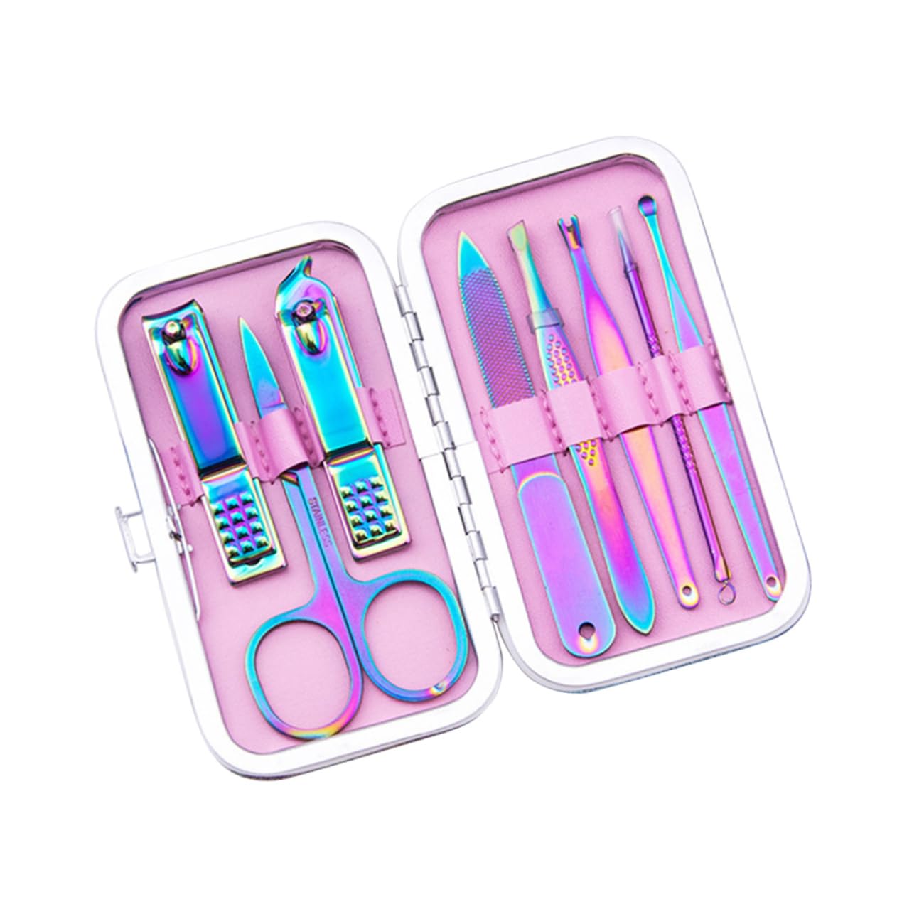 1 Set professioneller Nagelknipser, Nagelzange, professionelles Kosmetik-Set, Nagelpuffer, Nagelbohrer-Set, Zehennagelknipser, Zehenfinger, Maniküre, Nagelschere, Werkzeug, großes Nagelset