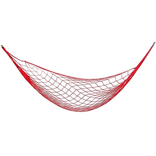 Einstellbarer Schwung Outdoor-Hängematte Grid Large Single Nylon Mesh Hängematte Freizeit tragbaren Stuhl Klappschaukel
