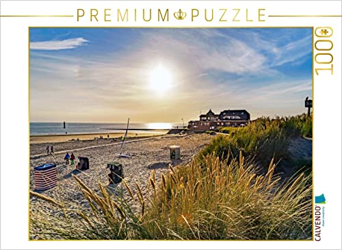 CALVENDO Puzzle Strandblick im Gegenlicht 1000 Teile Lege-Größe 64 x 48 cm Foto-Puzzle Bild von Andrea Dreegmeyer