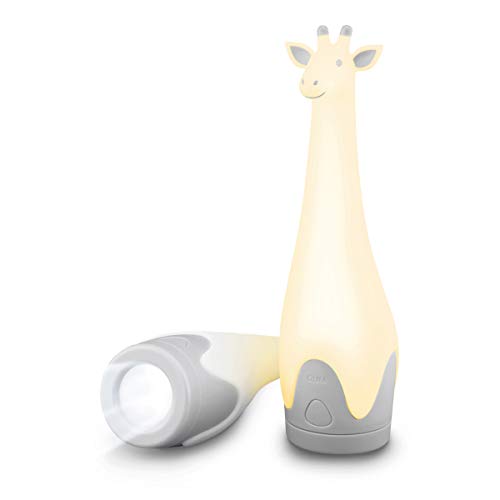 Gina - Taschenlampe und Nachtlicht Giraffe in Weiß mit Grau