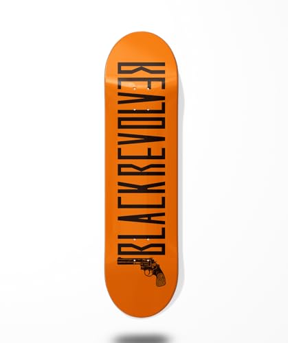 Skateboard Skateboard Deck Board Black Revolver Farbe Orange Black 7.5