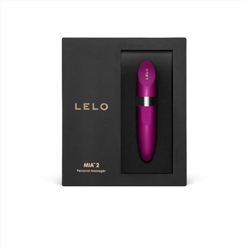 LELO MIA 2 Lippenstift-Style Vibrator, Deep Rose - Diskreter Bullet Klitoral Massager für Frauen (1 Jahr Garantie)