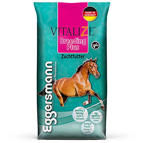 Eggersmann Vitalize Breeding Plus – Pferdefutter für Zuchtpferde – Mit erhöhtem Energie- und Nährstoffgehalt – 20 kg Sack
