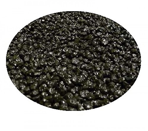 25 Kg schwarzen natürlichen Quarzkies 2-5 mm Bodengrund Aquarium Kies Sand Quarz schwarz Natur Aquariumkies