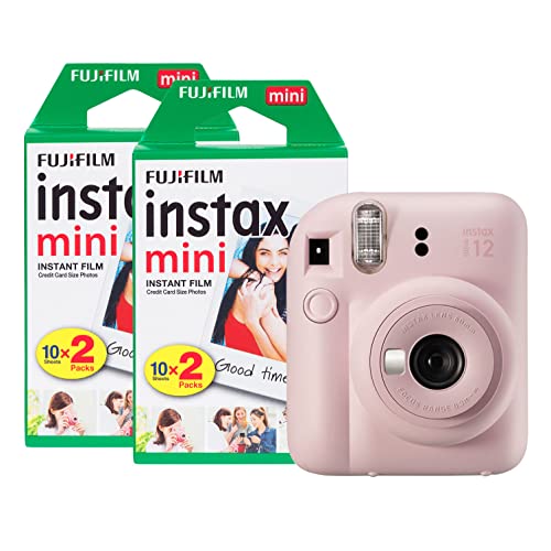 Fujifilm Instax Mini 12 Sofortbildkamera, mit 40 Aufnahmen, Blossom Pink