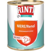 Rinti Canine Nierendiät Rind | 6X 800g Hundefutter nass