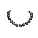 EFEMIR Schmuck 18,5 Zoll 20 mm Peacock Black Sea Shell Perlenkette erfüllen Ketten für Damen
