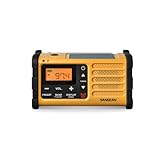 Sangean MMR-88 Outdoorradio UKW, MW Akku-Ladefunktion, Taschenlampe, wiederaufladbar Schwarz, Gelb
