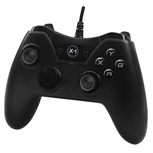 Queen.Y Gaming-Controller USB-Kabelgebundenes Gamepad Kabelgebundener Game-Controller mit Vibrationseffekt Kompatibel für Xbox One-Konsole Windows 10/8/7 PC 2. 2 M Langes