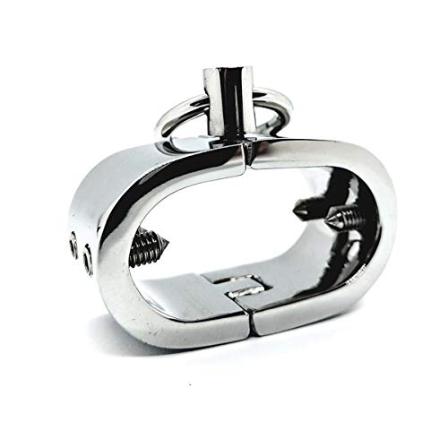 Black Label Stainless Steel Testicle Shackle With Spikes, 400 g