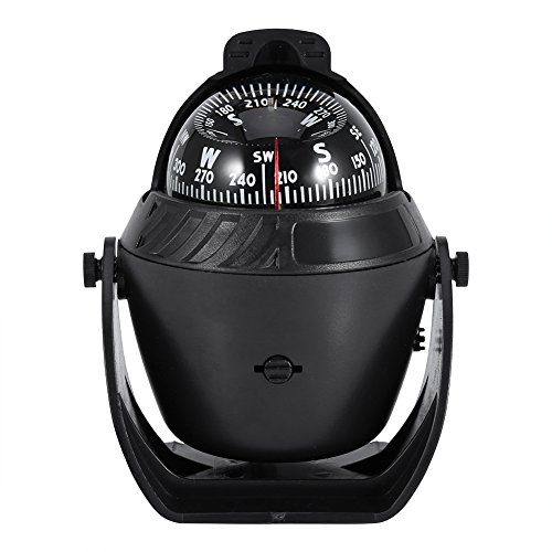 Bootskompasse LED-Licht Bootskompass Hochpräzise Navigation Elektronischer Kompass Schwenkbarer Campingkompass