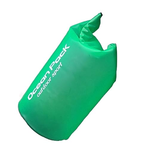EVURU Ersatzteil PVC 2L 5L 10L 15L 20L Tasche Outdoor Dry Bag Taschen Beutel Camping Bootfahren Kajakfahren Perfekt (Color : Green, Size : 15L)