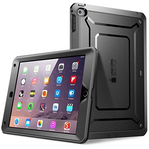 Apple iPad Mini 1 / iPad Mini 2 Hülle - SUPCASE [Beetle Defense Serie] Gehäuse mit integriertem Displayschutz und schlagfesten Rahmen (Schwarz)